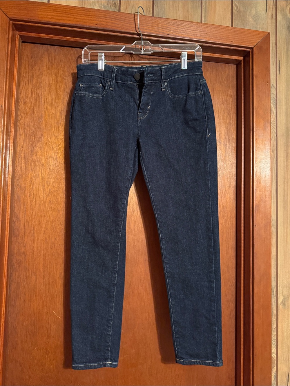 a.n.a Women's Skinny Jeans in Dark Blue